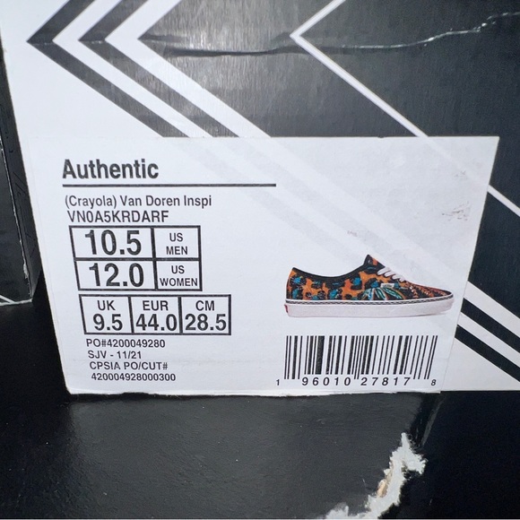 Vans Authentic Crayola (Van Diren Inspiration) Multiple sizes - Picture 14 of 16